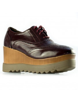 Γυναικείο Δίπατο Sneaker Μπορντό λουστρίνι 33033