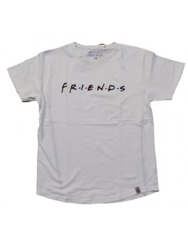 Ανδρικό T-Shirt Κρεμ με σταμπα Friend