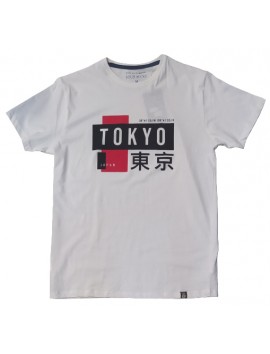 Ανδρικό T-Shirt Λευκό με σταμπα Tokyo