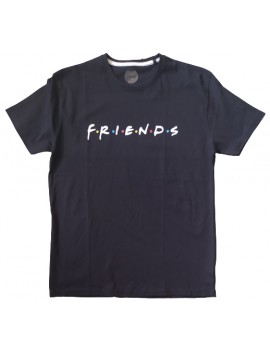 Ανδρικό T-Shirt Μαύρο με σταμπα Friends