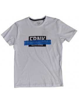 Ανδρικό T-Shirt Λευκό με σταμπα Frank Clothing